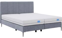 Goossens boxspring ease solid incl matras grijs stof - 8230510-01