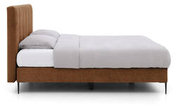 Goossens boxspring ease solid incl matras bruin stof - 8230511-01