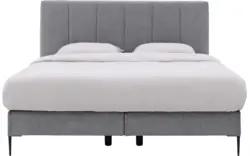 Goossens boxspring ease solid incl matras grijs stof - 8230512-01