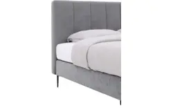 Goossens boxspring ease solid incl matras grijs stof - 8230512-01