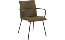 Goossens eetkamerstoel milan groen micro leer - 8231010-01