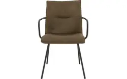 Goossens eetkamerstoel milan groen micro leer - 8231010-01