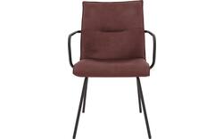 Goossens eetkamerstoel milan rood micro leer - 8231011-01