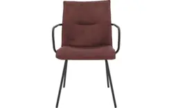 Goossens eetkamerstoel milan rood micro leer - 8231011-01