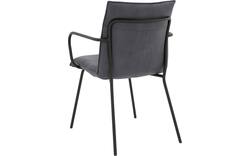 Goossens eetkamerstoel milan blauw micro leer - 8231012-02