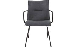 Goossens eetkamerstoel milan blauw micro leer - 8231012-01