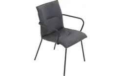 Goossens eetkamerstoel milan blauw micro leer - 8231012-01