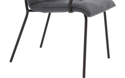 Goossens eetkamerstoel milan blauw micro leer - 8231012-01