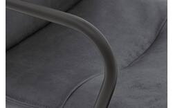 Goossens eetkamerstoel milan blauw micro leer - 8231012-01