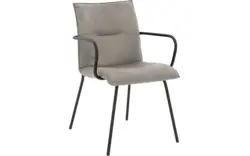 Goossens eetkamerstoel milan grijs micro leer - 8231014-01