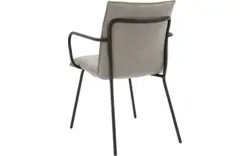 Goossens eetkamerstoel milan grijs micro leer - 8231014-01