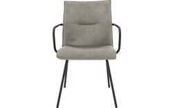 Goossens eetkamerstoel milan grijs micro leer - 8231014-01