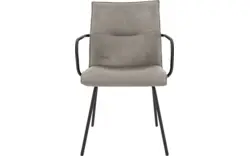 Goossens eetkamerstoel milan grijs micro leer - 8231014-01