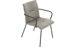Goossens eetkamerstoel milan grijs micro leer - 8231014-01