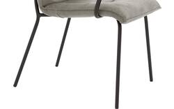 Goossens eetkamerstoel milan grijs micro leer - 8231014-01