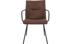 Goossens eetkamerstoel milan bruin micro leer - 8231015-01