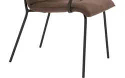 Goossens eetkamerstoel milan bruin micro leer - 8231016-01