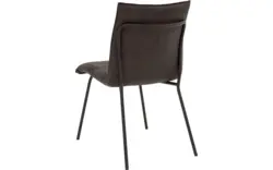 Goossens eetkamerstoel milan bruin micro leer - 8231021-01