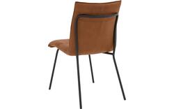 Goossens eetkamerstoel milan bruin micro leer - 8231022-01