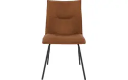 Goossens eetkamerstoel milan bruin micro leer - 8231022-01
