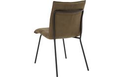 Goossens eetkamerstoel milan groen micro leer - 8231023-01