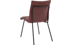 Goossens eetkamerstoel milan rood micro leer - 8231024-02