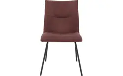 Goossens eetkamerstoel milan rood micro leer - 8231024-01