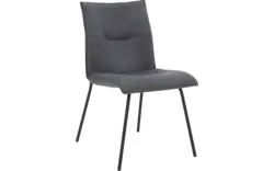 Goossens eetkamerstoel milan blauw micro leer - 8231025-01