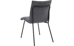 Goossens eetkamerstoel milan blauw micro leer - 8231025-02