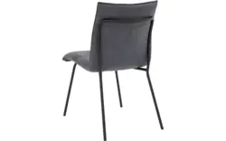 Goossens eetkamerstoel milan blauw micro leer - 8231025-01