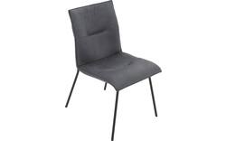 Goossens eetkamerstoel milan blauw micro leer - 8231025-01