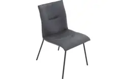 Goossens eetkamerstoel milan blauw micro leer - 8231025-01