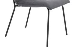 Goossens eetkamerstoel milan blauw micro leer - 8231025-01
