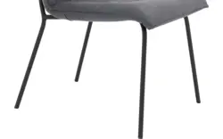 Goossens eetkamerstoel milan blauw micro leer - 8231025-01