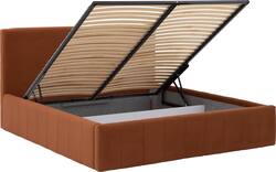 Goossens bedframe carte oranje stof - 8231026-goossens-carte-bedframe-microvezel-08