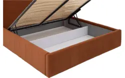 Goossens bedframe carte oranje stof - 8231026-goossens-carte-bedframe-microvezel-08