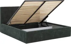 Goossens bedframe mysen storage groen stof - 8231027-08