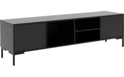 Goossens basic tv meubel madrid zwart melamine - 8231136-13