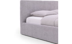 Goossens bedframe mysen storage grijs stof - 8231156-02