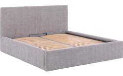 Goossens bedframe mysen storage grijs stof - 8231156-02