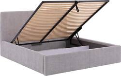 Goossens bedframe mysen storage grijs stof - 8231156-02