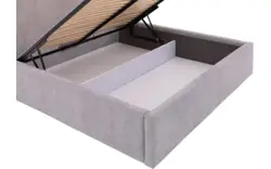 Goossens bedframe mysen storage grijs stof - 8231156-02
