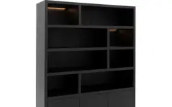 Goossens buffetkast barcelona zwart eiken - 8231283-05