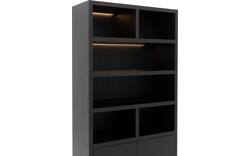 Goossens buffetkast barcelona zwart eiken - 8231284-04