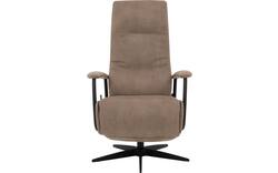 Goossens excellent relaxstoel riati bruin micro leer - 8231285-02