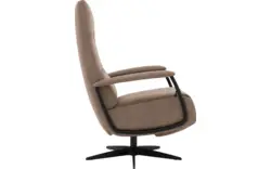 Goossens excellent relaxstoel riati bruin micro leer - 8231285-01