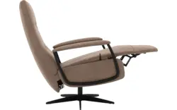 Goossens excellent relaxstoel riati bruin micro leer - 8231285-01