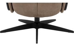Goossens excellent relaxstoel riati bruin micro leer - 8231285-01