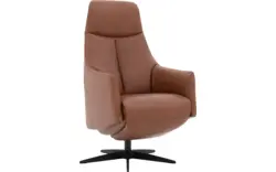 Goossens excellent relaxstoel lecce bruin leer - 8231287-01