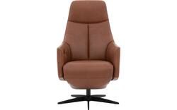 Goossens excellent relaxstoel lecce bruin leer - 8231287-02